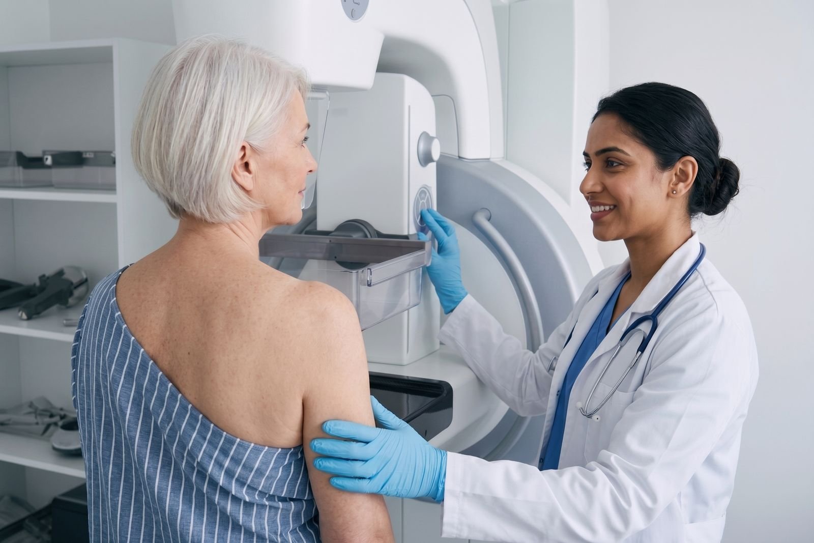 Mammography at a private imaging clinic in Leeds